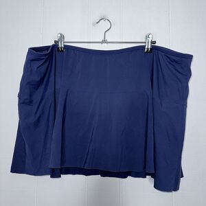 Lands’ End Women’s Swim Skort Navy Blue Size 26W